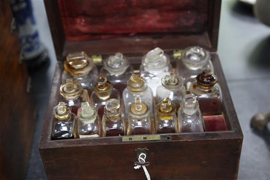 A 19th century mahogany apothecary cabinet, 10.25in.